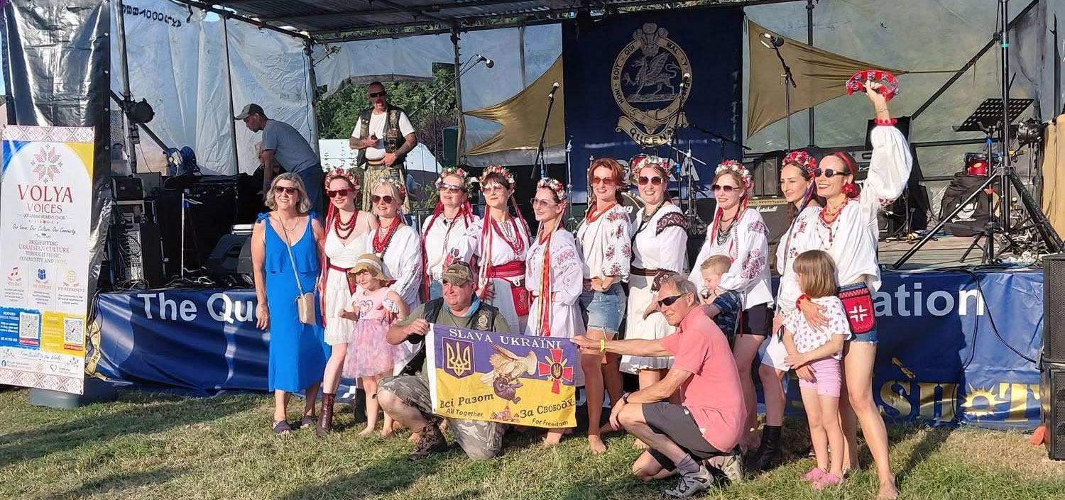 qrra ukranian choir, one aim rally